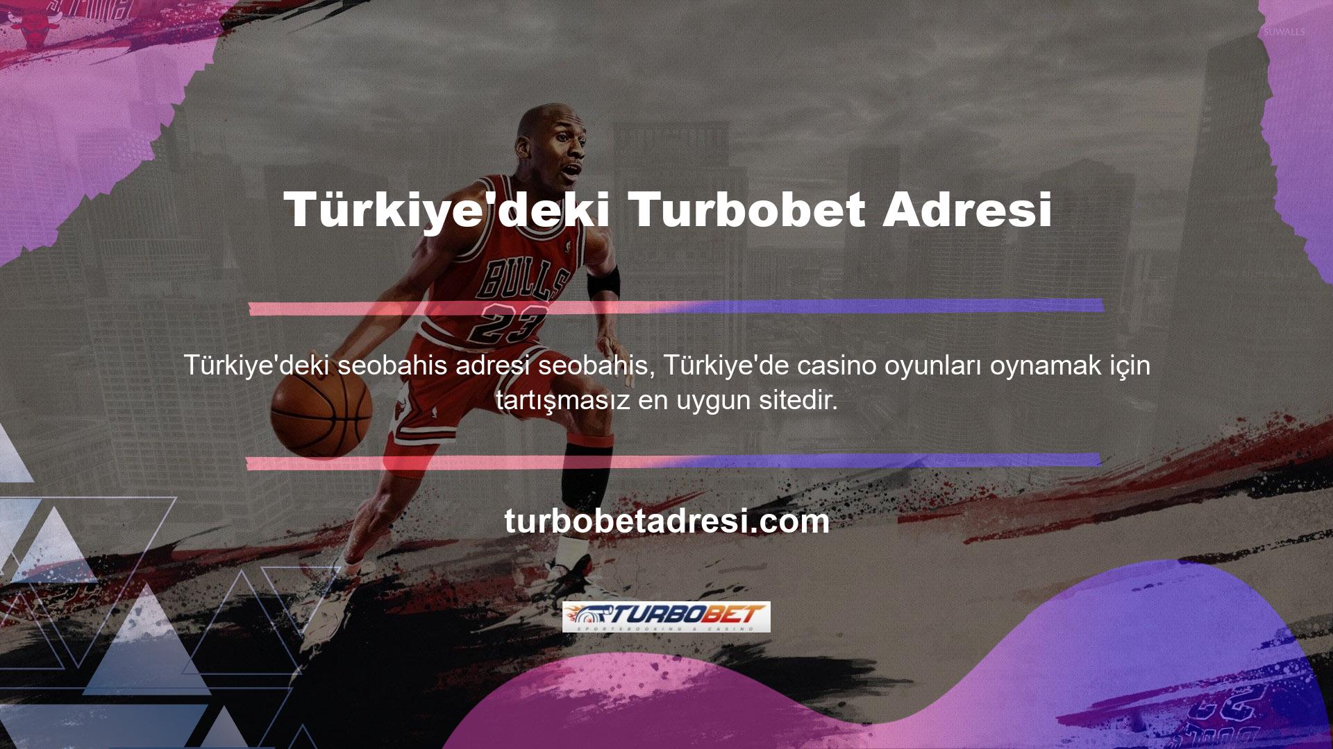 Türkiye'nin tek bahis adresi olan Turbobet, giriş sayfasında kullanıcılarına geniş bir bahis arşivi sunmaktadır